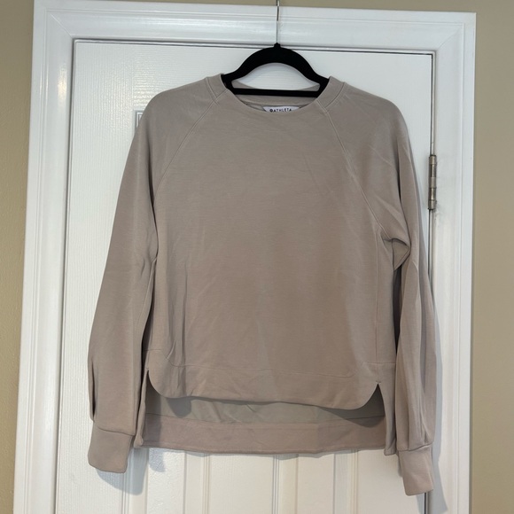 Athleta sea soft crewneck women’s sweatshirt size XS color: cream - Picture 1 of 2